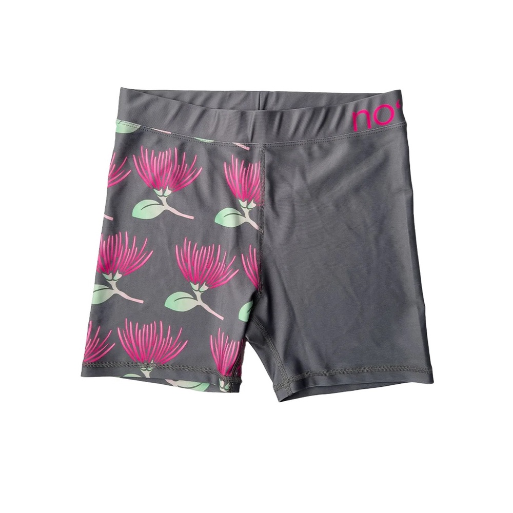 No’eau designers gray and pink bike shorts